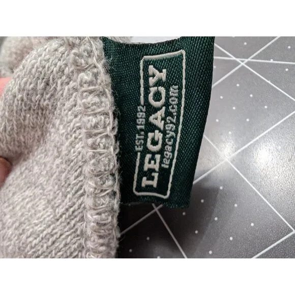 Legacy Gray Knit Beanie Arkansas sunset lake patch winter hat adult size - Picture 5 of 6